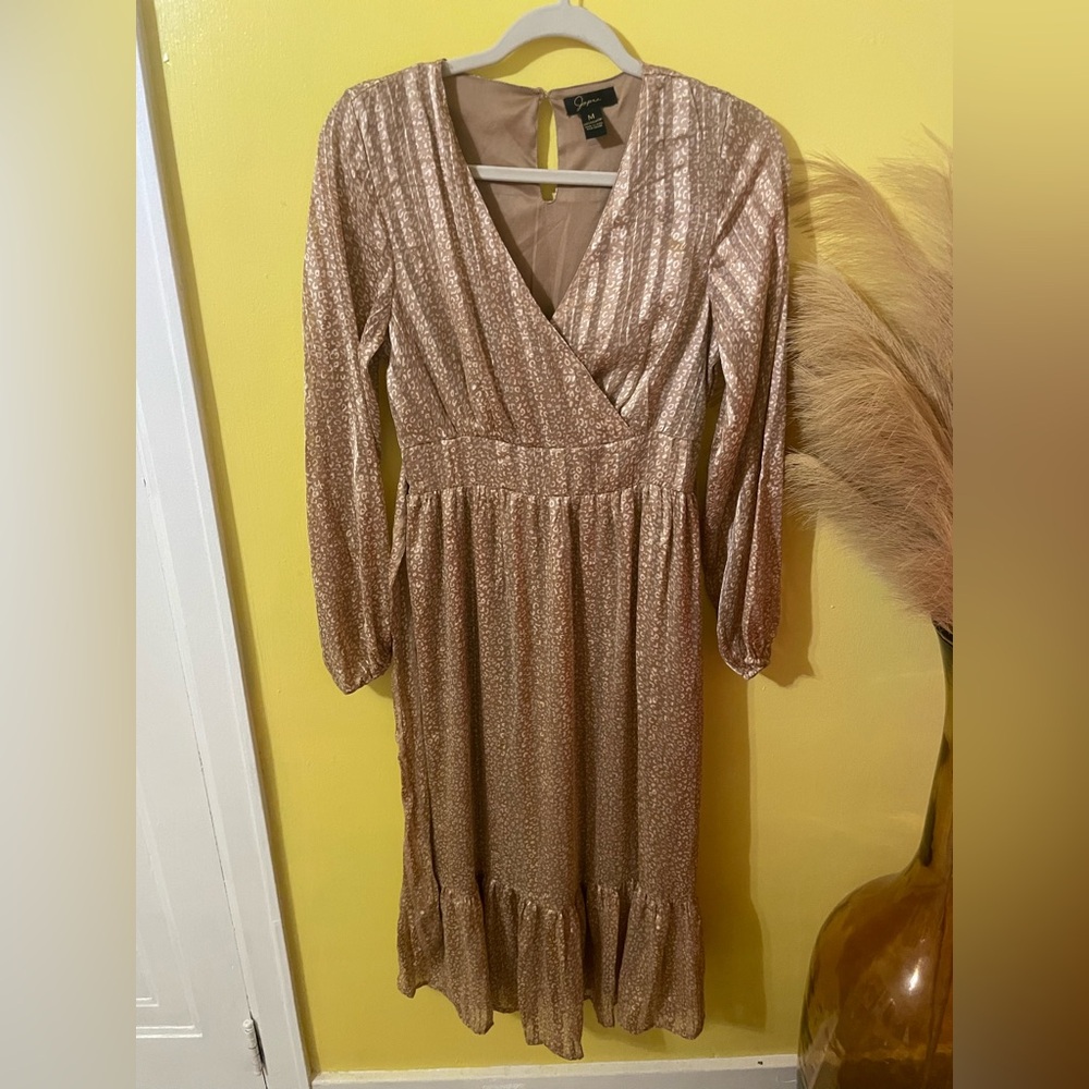 ☀️Japna Brown Patterned Dress